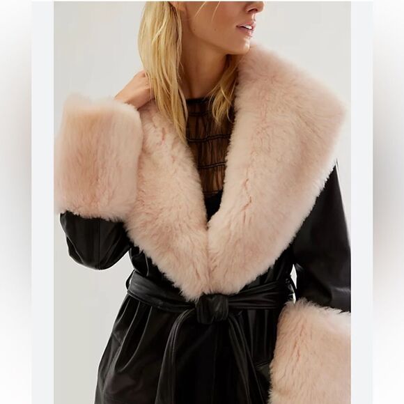 New Free People x Brenda Knight Paris Streets Duster Jacket/ size S - Picture 5 of 11